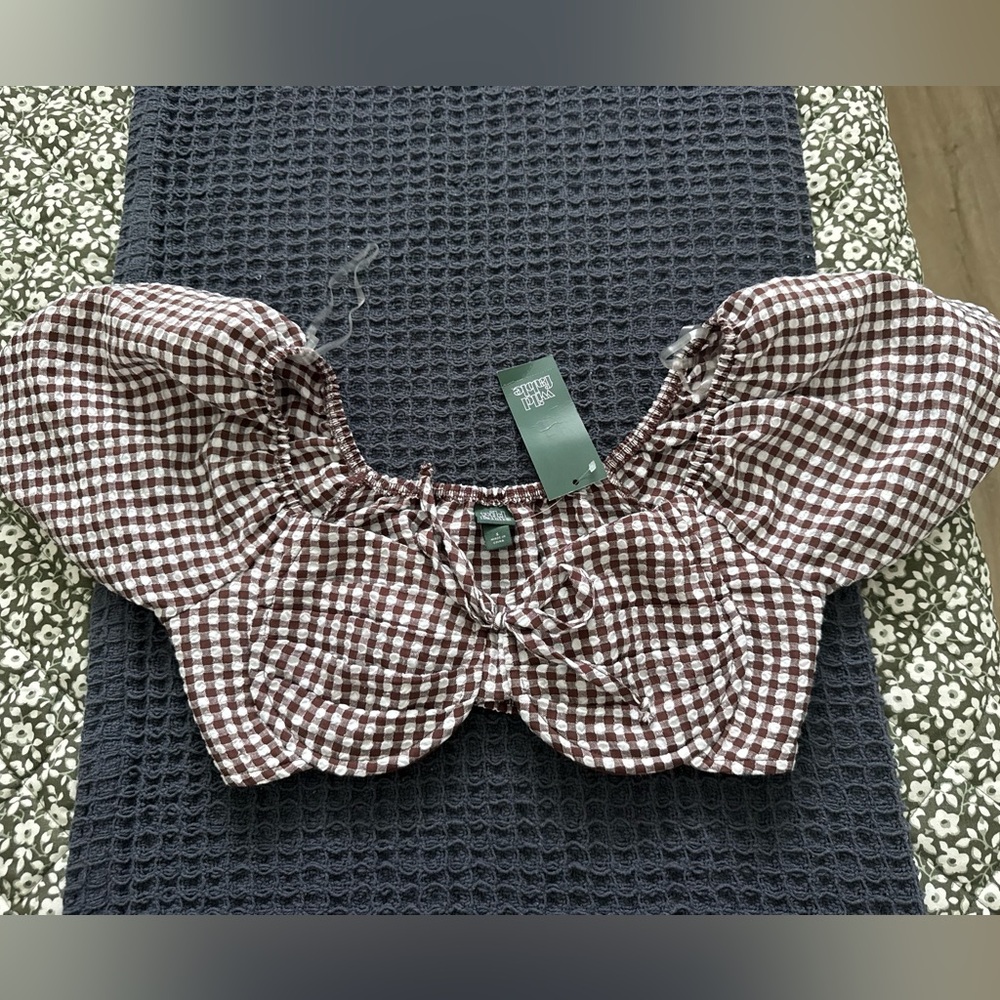 Gingham Bra Top